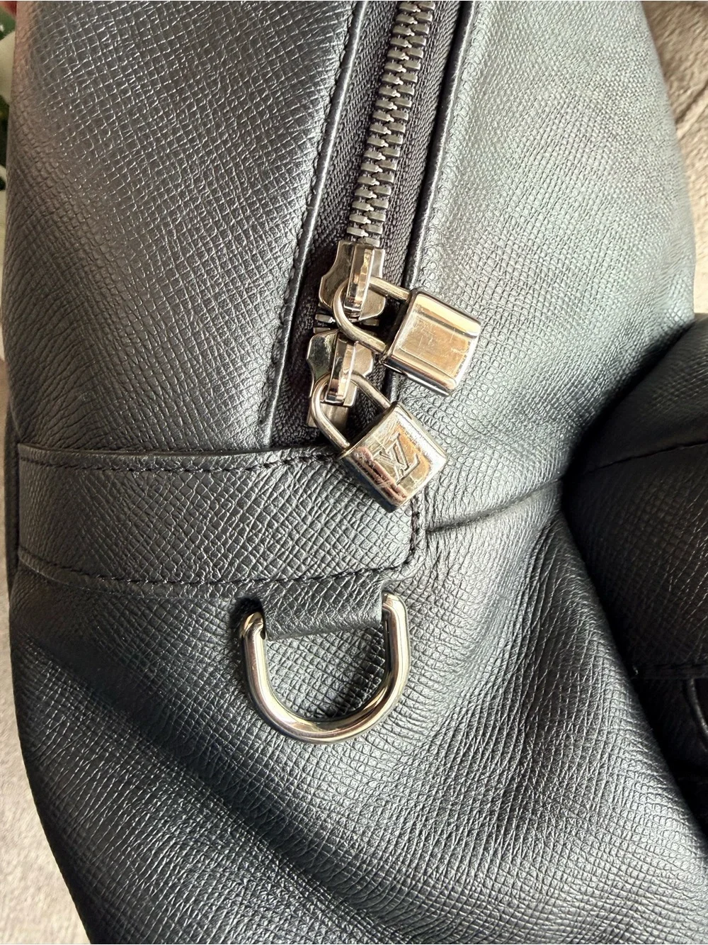Louis Vuitton Men's Black Taiga Leather Apollo Limited Edition Backpack